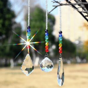 Crystal Chandelier Rainbow Maker Hanging Chakra Cascade - Ustams