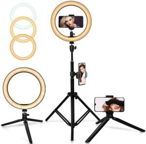 10-inches LED Ring Light Ring Light With Stand - Ustams